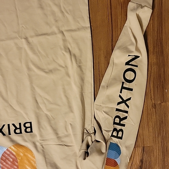 NWT Men's Brixton "Alton Long Sleeve" T-Shirt Black w/colorful logo. - Picture 3 of 6